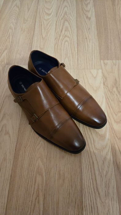 Туфли кожаные коричневые