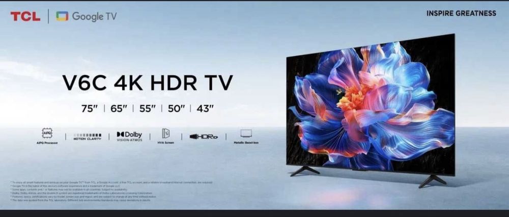 Телевизор TCL 43  V6C 2025 madel На ваш вкус Выбор на ваши капризы 24/