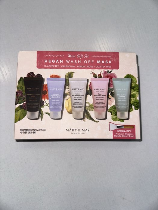 Mary & May набор масок с кистью для нанесения