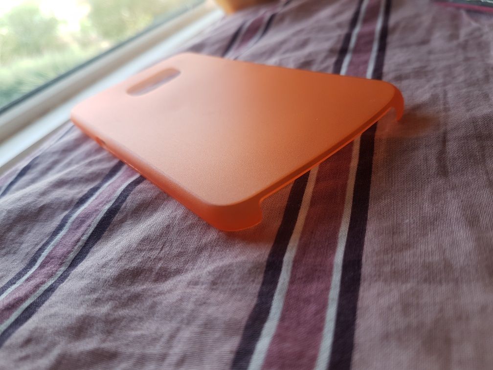 Husa NOUA Samsung S6 mata subtire plastic portocalie