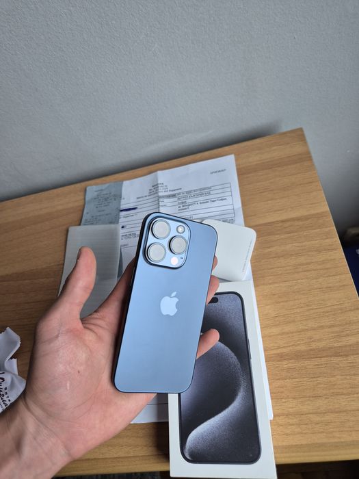 Като Нов Apple Iphone 15 Pro Фактура 100% Батерия