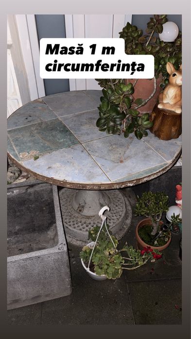 Pachet Mese beton fier gradina terasa abator masa transare oferta iasi