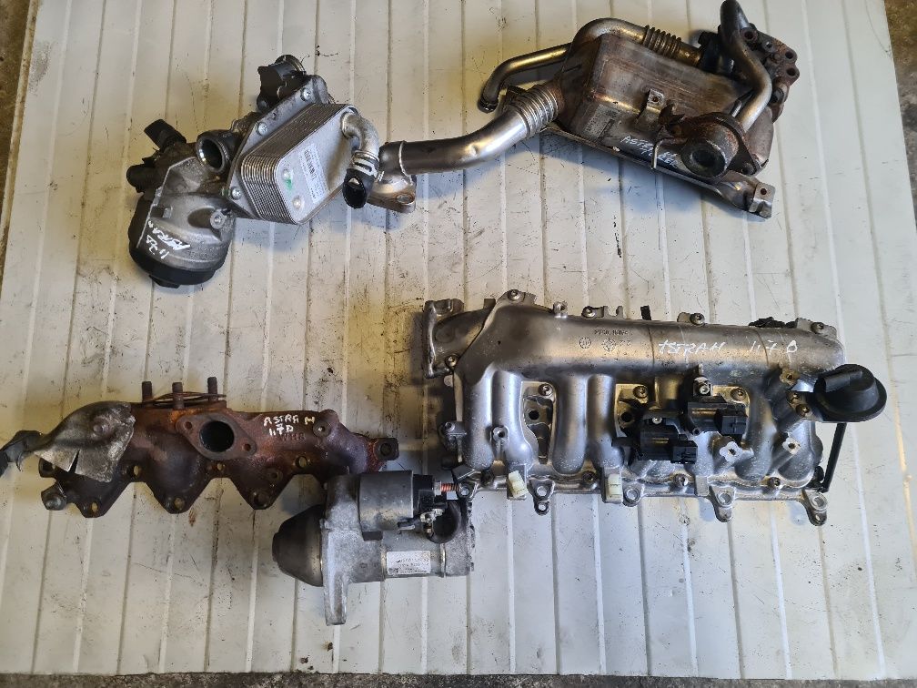 Racitor gaze,ulei,galerie admisie,electromotor opel astra h,1.7 dtr/dt