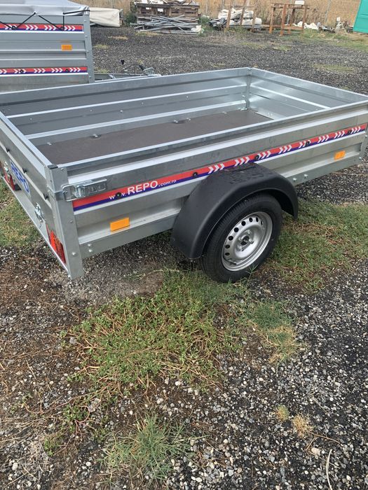 Remorca 750 kg Valahia Zefir 210x115x34 cm cu Sasiu Ranforsat
