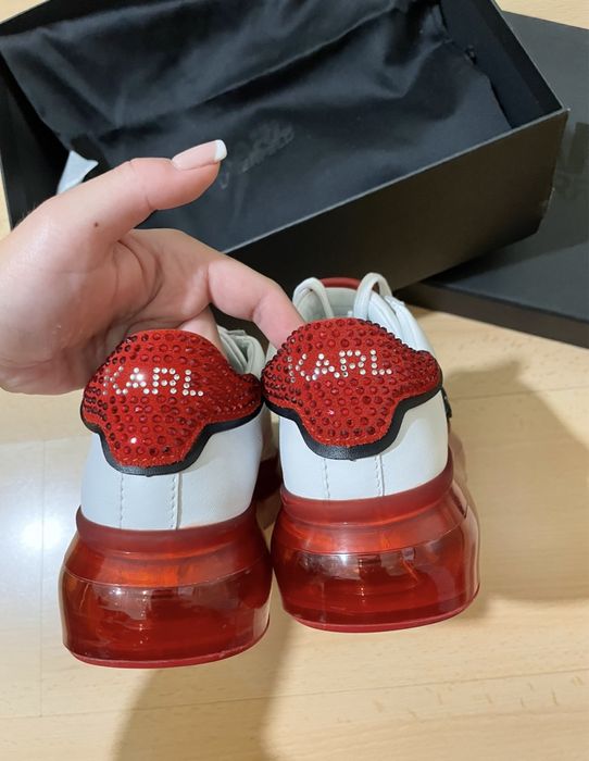 Кожени обувки Karl Lagerfeld