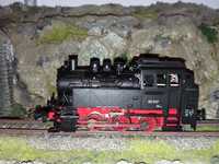 Locomotiva cu aburi roco BR 80 digitala, trenulet electric scara H0