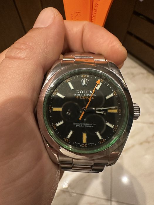 Rolex MILGAUS green sapphire