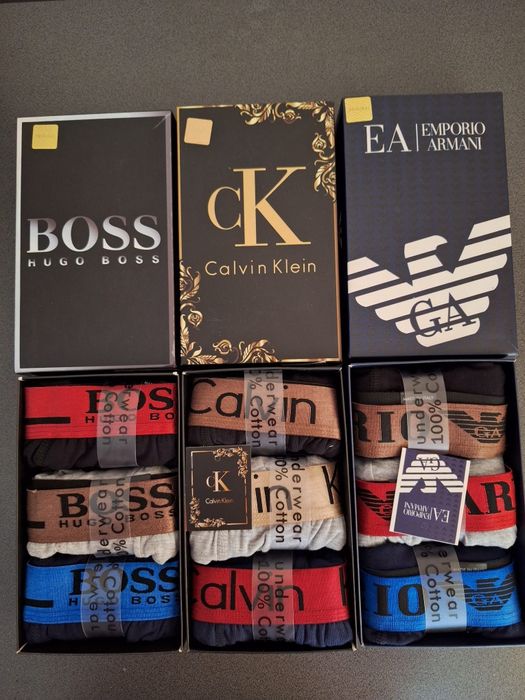 Boxeri barbati,3 perechi pe set la pretul de 55lei