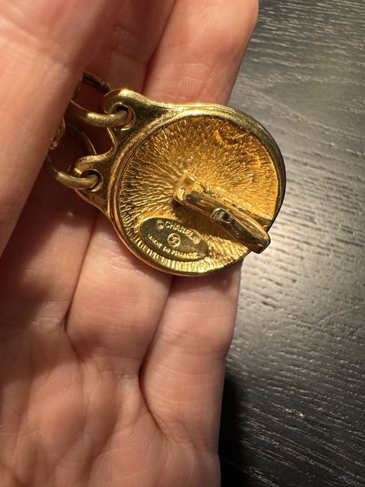 Colier / lanț vintage Chanel logo anii 80