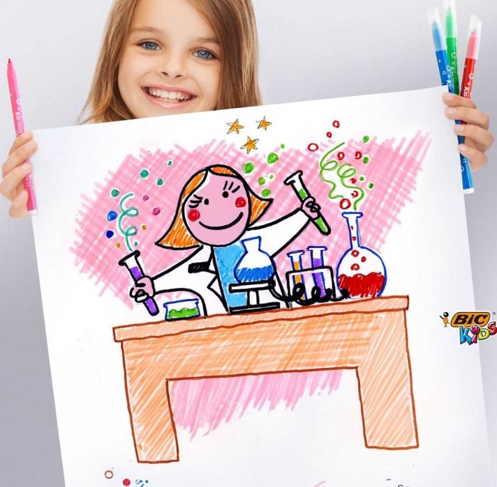 Set de 18 Carioci Lavabile Bic Kids