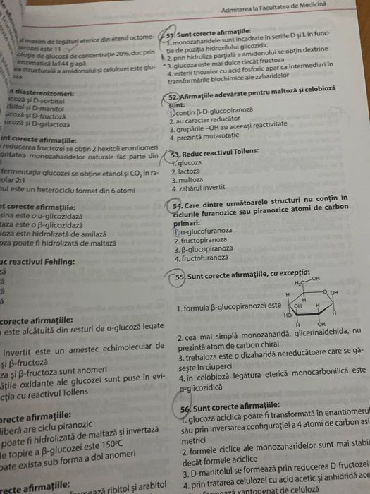 Culegere admitere medicina generala si dentara