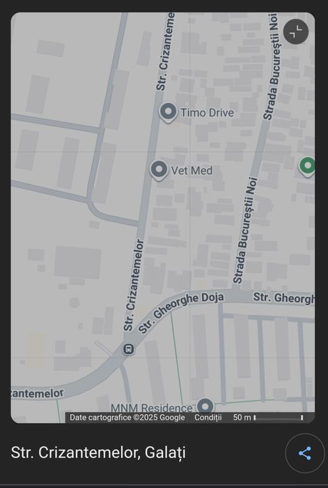 Str. CRIZANTEMELOR Vand teren cu casa demolabila