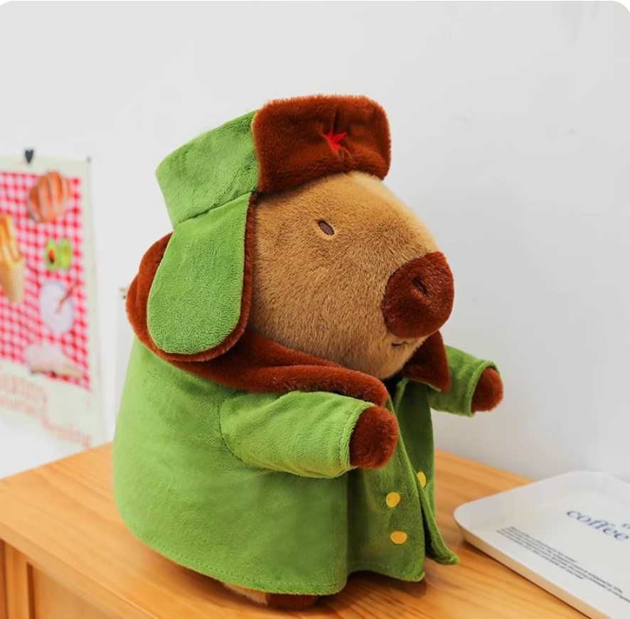 Плюшена Капибара с Костенурка, Плюшена играчка Капибара с раница