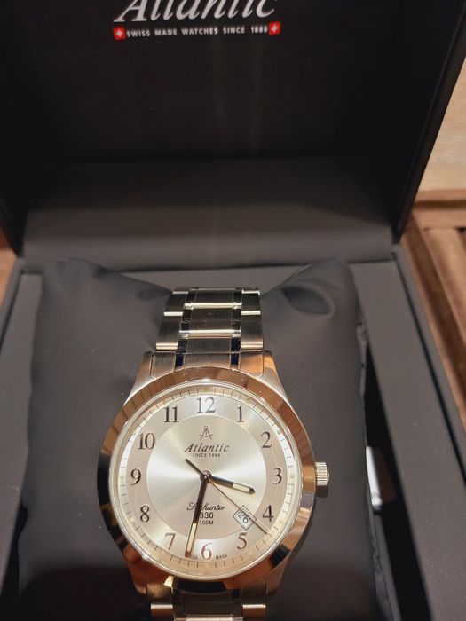 Vand ceas Atlantic Seahunter Nou, cutie, original