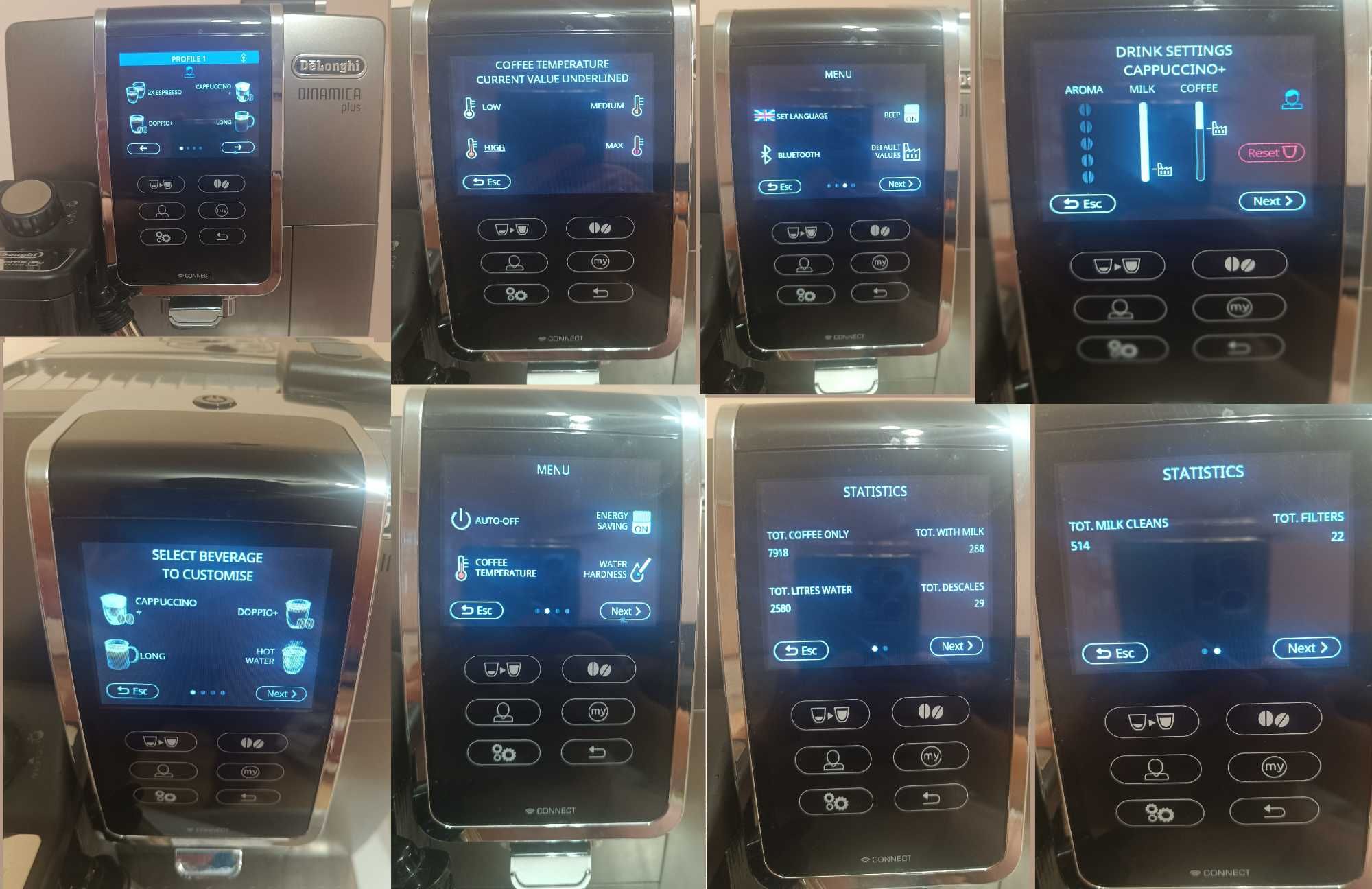 КАФЕАВТОМАТ De`Longhi Dinamica Plus ECAM370.95.T WIFI/BT/TOUCH