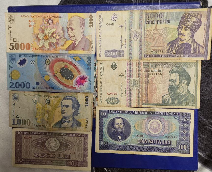 Bancnote vechi românești dar și din diferite țări
