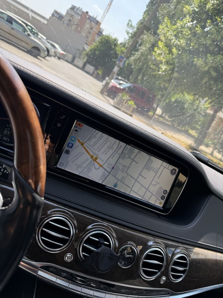 CarPlay/Android Auto модул + монтаж за Mercedes S/C/A/GLC/B/… и други