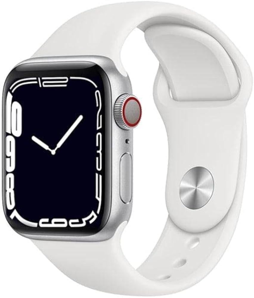 Smartwatch tip Apple Watch. Apeluri/notificari pe ceas. Full touch.Alb