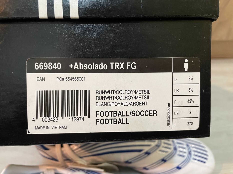 adidas predator +ABSOLADO бутонки ,калеври ,футболни обувки 42 и 42,5