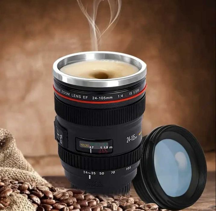 Cană cafea otel inoxidabil și ABS alimentar (350ml)