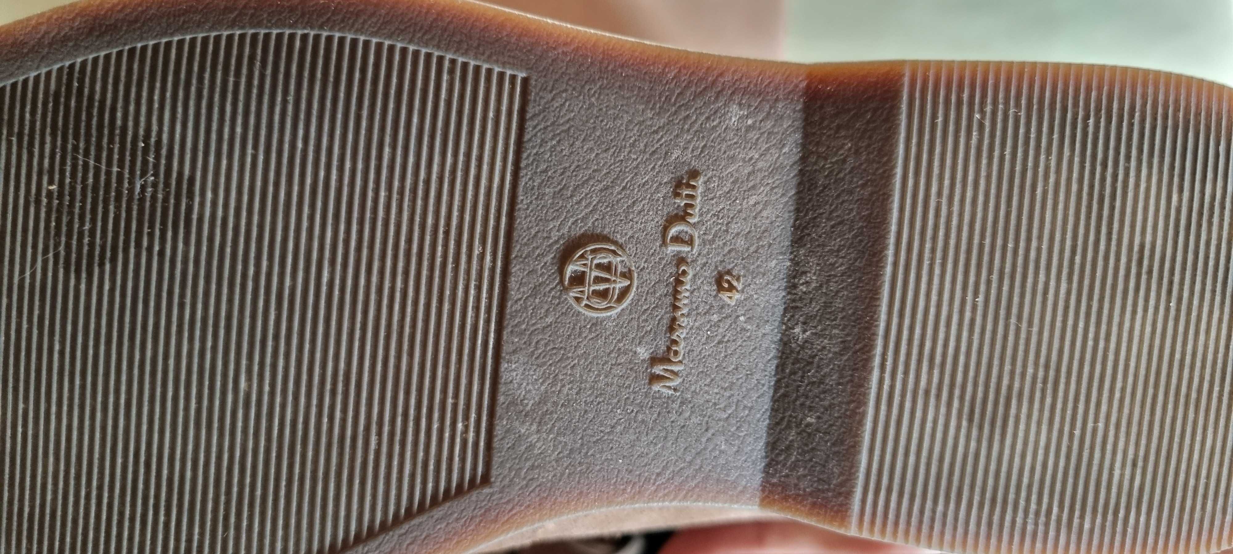 Мъжки кожени боти обувки Massimo Dutti 42