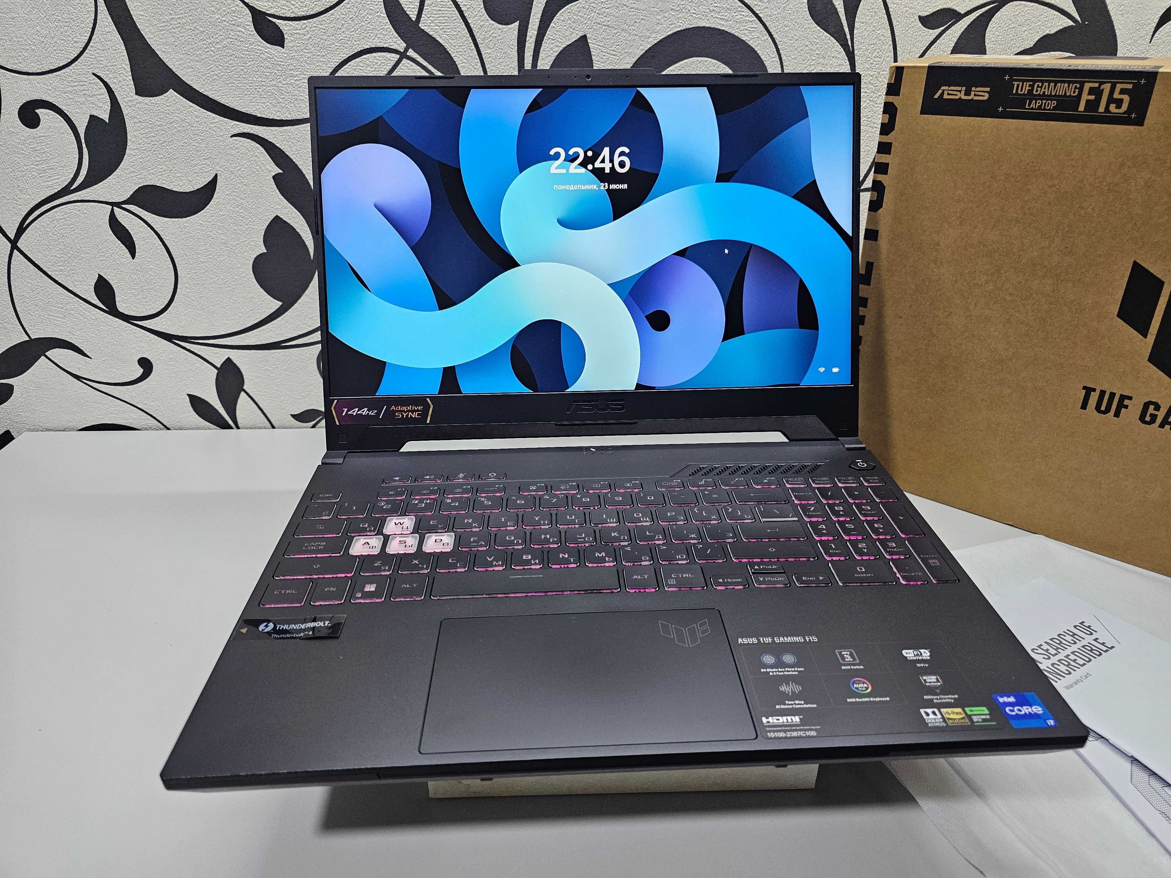 ПРОДАМ Asus TUF F15 Игровой Ноутбук Core™i7-12700H/16GB/512SSD/RTX3050