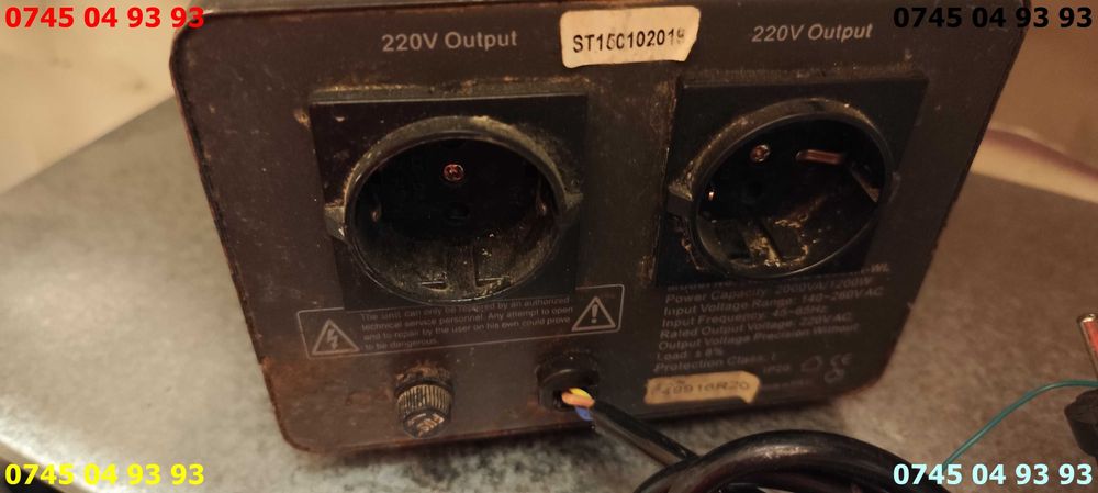 stabilizator regulator tensiune 2000VA Well perfect functional