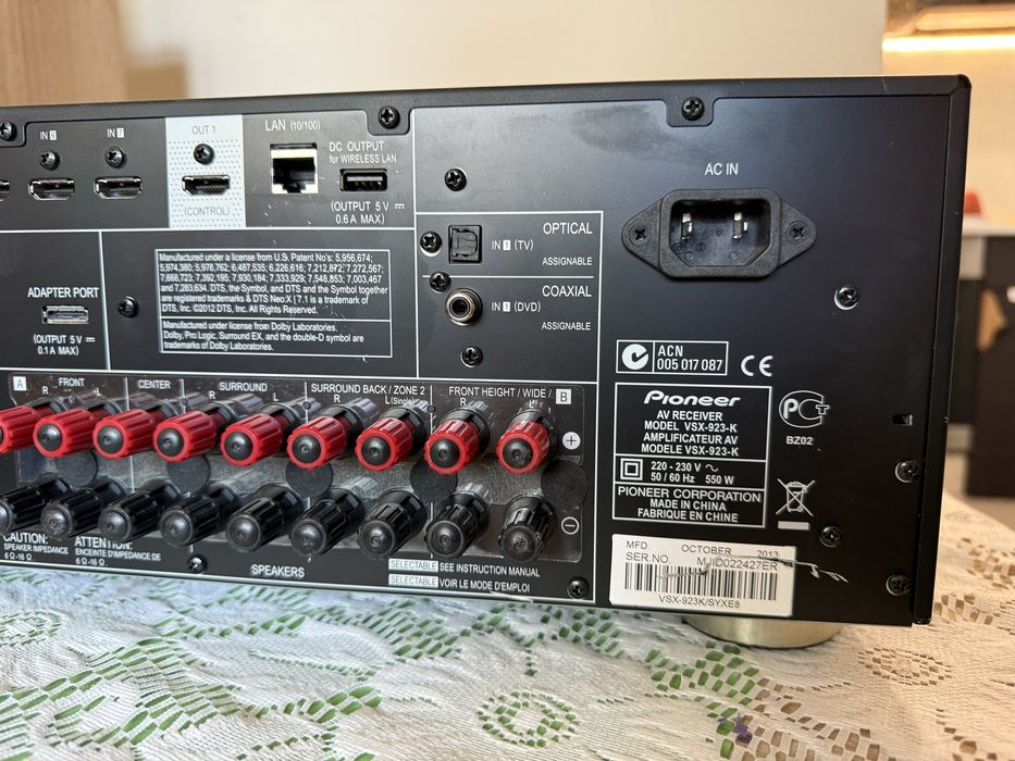 Pioneer VSX-923 k Ресивър