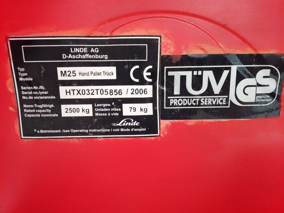 Палетна количка Linde M25