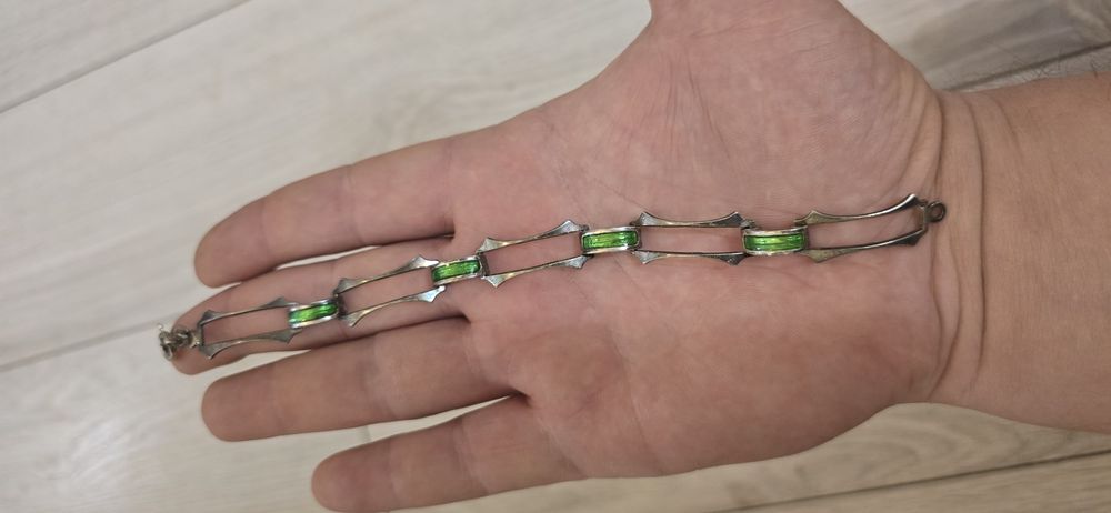 Bratara argint email