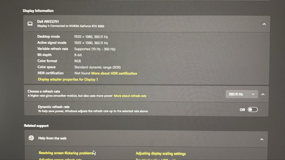 Vand Monitor gaming led Alienware folosit, stare excelenta