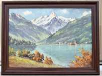 Tablou vechi, ulei pe panza