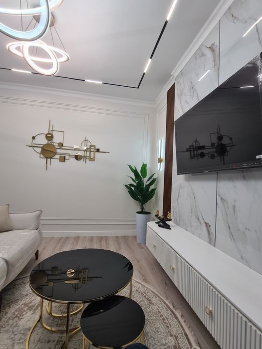 Аренда 2х ком. Люкс квартира в Сергели-5, Метро-3.((ГОЛДЕН ЛАЙФ))