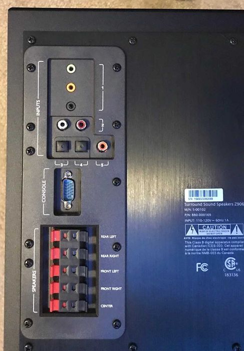 Boxe teufel + subwoofer logitech z906 + consola + telecomanda