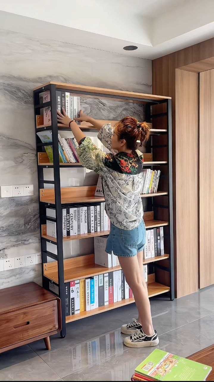 Стеллаж металлический напольный лофт этажерка полка для книг Loft