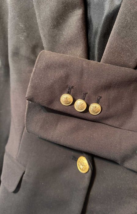 Sacou elegant negru-bleumarin