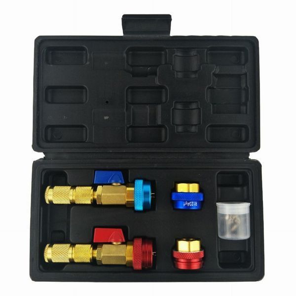 Комплект бързи връзки с кран за климатик r1234yf и r134a