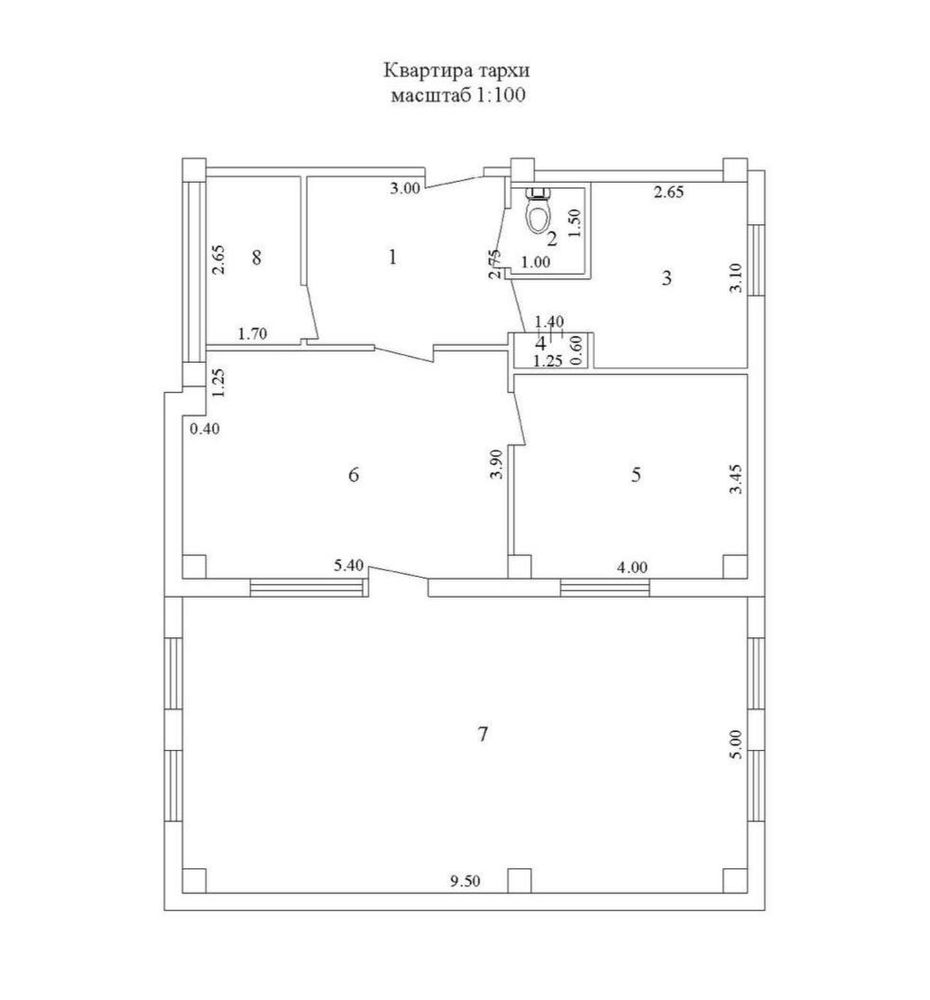 Срочно продается квартира 3/2/5(107м2) ор-р 2 роддом