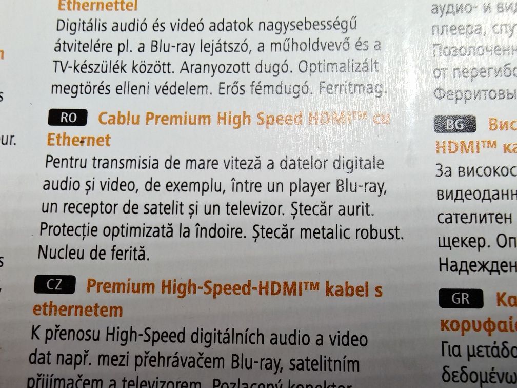 Hdmi Hama 4k 3 metri nou