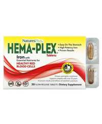 Hema-plex, железо медленного высвобождения, 30 таблеток. Американский