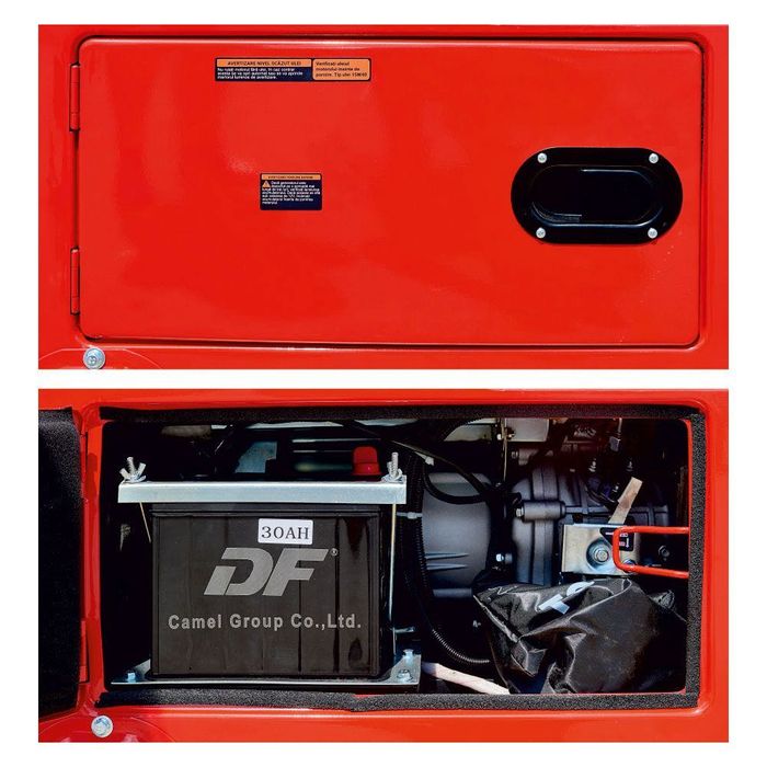 Generator portabil GN5000dE carcasat cu roti Pmax 5.0kW/230V