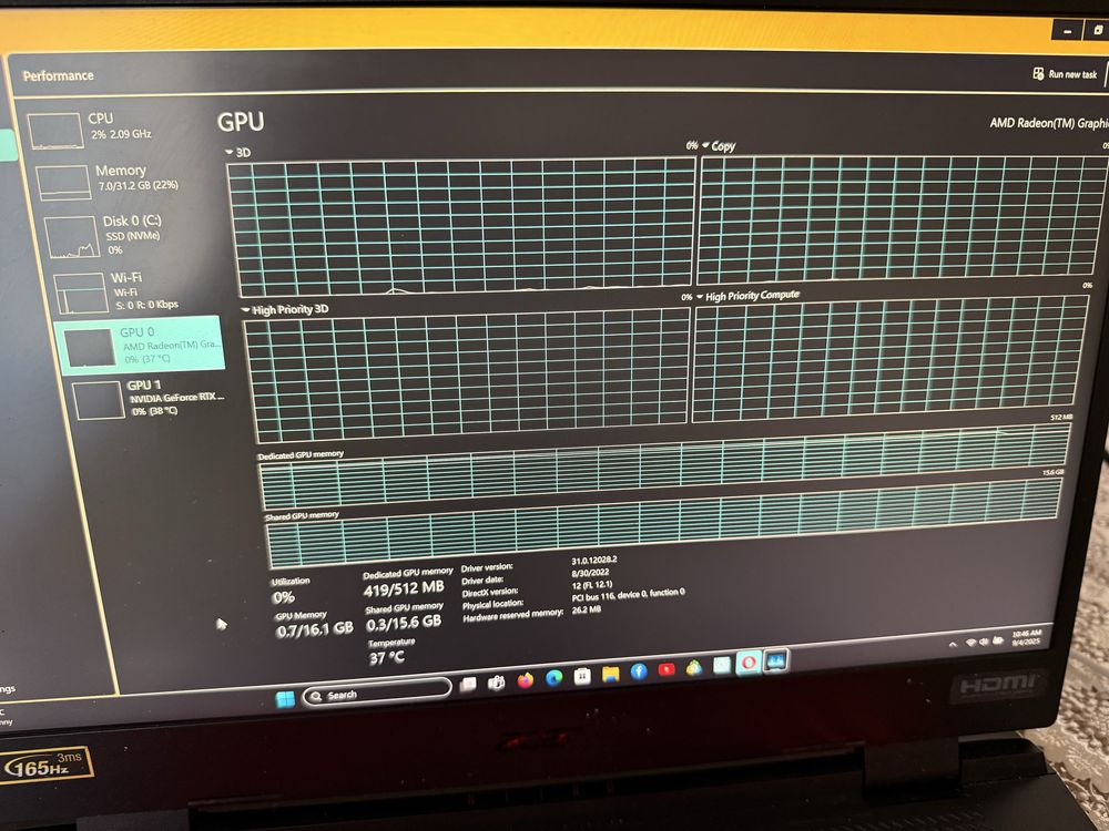 Laptop acer nitro 3070 ti