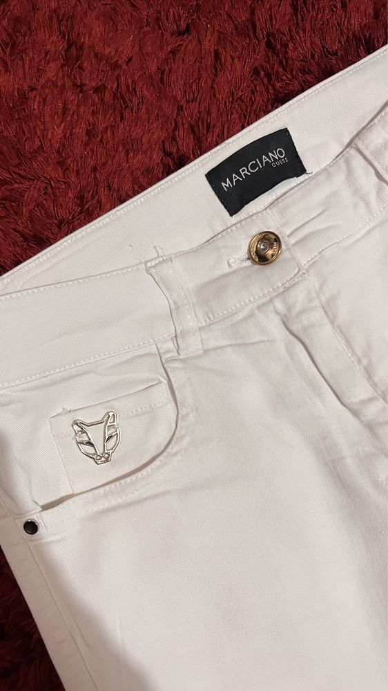 Jeans Alb Marciano