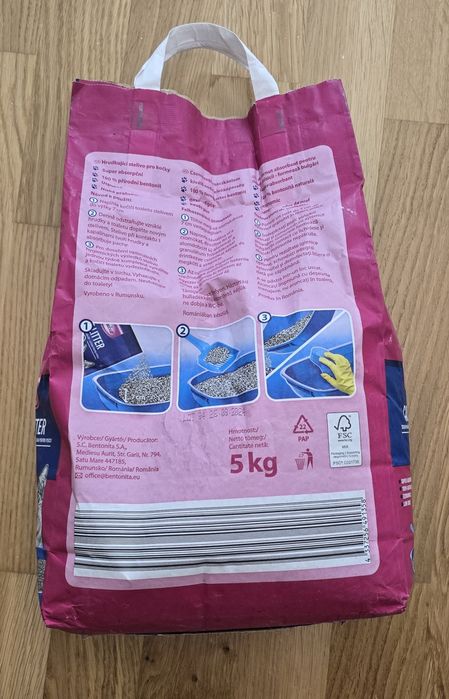 Așternut igienic pentru pisici Louisa - 5 kg