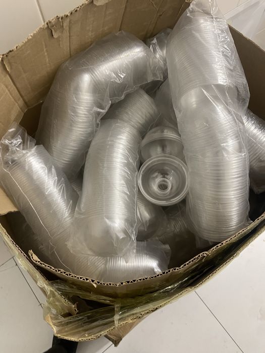 Одноразовые крышки 0.4, купольные крышки