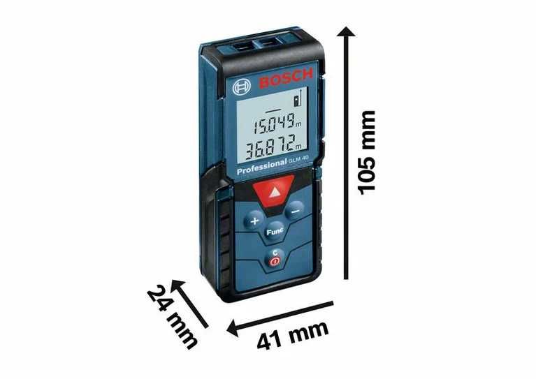 Bosch Professional GLM 40-лазерен далекомер/ролетка,1.5mm точност