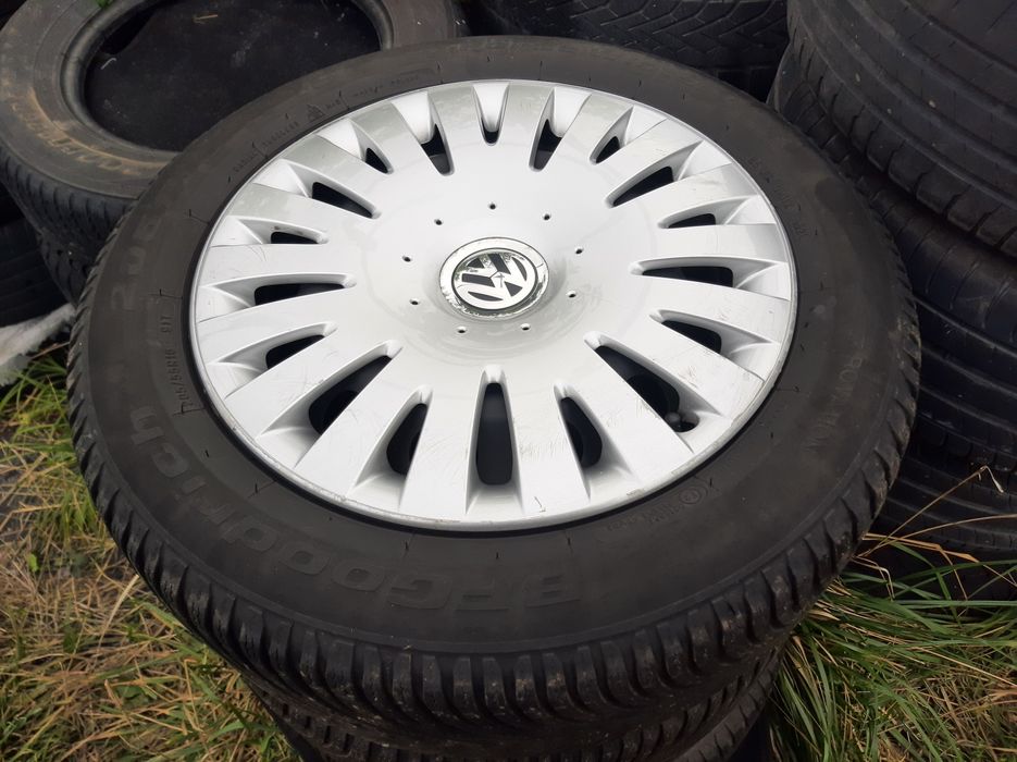 4бр.железни джанти с зимни гуми  5х112  16цола за Фолксваген-VW