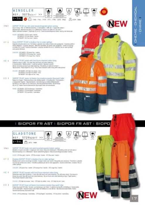 PANTALONI SIOEN reflectorizanti, multiprotectie, antistatic, ignifugat