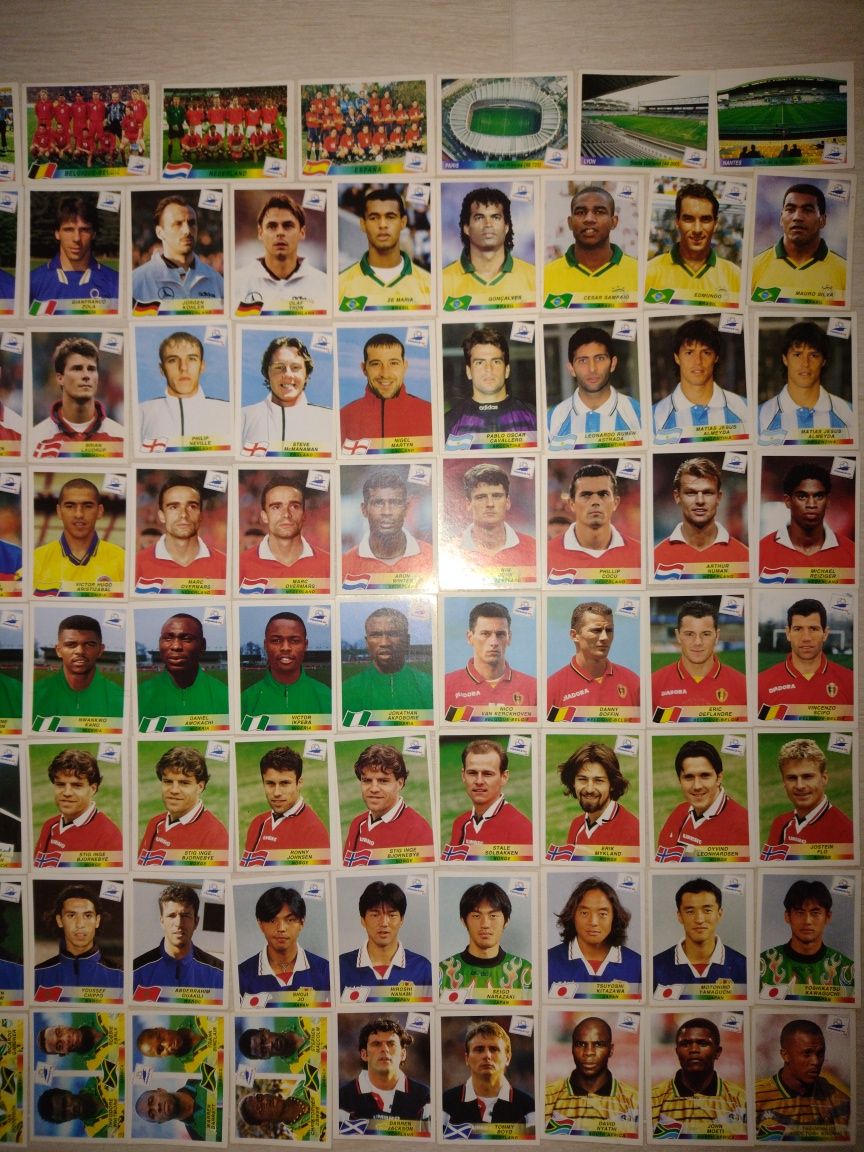 Stickere Panini WC Franța 1998