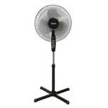 Vând ventilator cu picior Zass, 45 W, 3 viteze, diametru 41 cm, negru